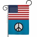Guarderia US Peace Support Pride 13 x 18.5 in. Double-Sided Decorative Vertical Garden Flags for GU4079920